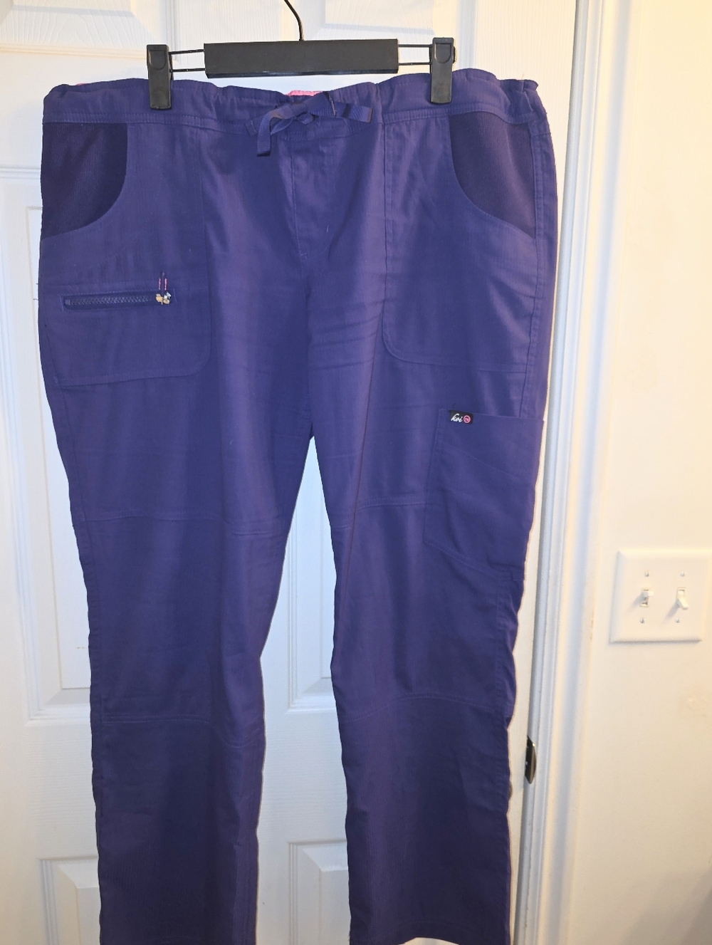 Koi Lite Peace Series Medical Scrubs. Purple